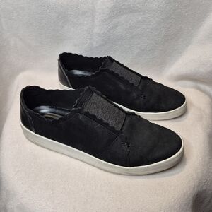 Cole Haan GrandPrø Spectator Scalloped Sneaker Black Nubuck Leather SIZE 8.5B